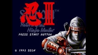 Shinobi 3  Return Of The Ninja Master  Walkthrough Sega Genesis [upl. by Rycca]