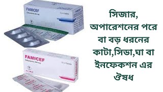 Famicef tabletCefuroxime Axetil সিজারঅপারেশনের পরে বা বড় ধরনের কাটাসিডাঘা বা ইনফেকশন এর ঔষধ [upl. by Hekking]