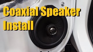 Coaxial Car Speaker Installation  AnthonyJ350 [upl. by Latoya]