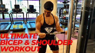 HOW TO GROW BIG BICEPS amp SHOULDERS Day126 [upl. by Rraval320]