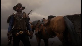 Red dead online bandana poncho glitch SmallNormal bandana [upl. by Damal]