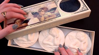 ASMR Soap and Box Tapping and Scratching whispered [upl. by Linnea]