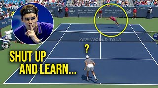 The Day Federer INVENTED a New Shot to Beat Djokovic The SABR Improvisation [upl. by Sixela]