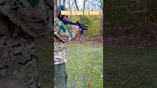 Bintac T9 9mm airgun VS wood [upl. by Alehtse]