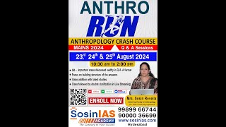 AnthroRun Anthropology Crash Course for UPSC Mains 2024 Students  Admissions Open [upl. by Chandless]