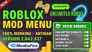 🔥Roblox Mod Menu APK  Unlimited Robux ✅ Media Fire Direct Download Link  100 Working [upl. by Clemence]