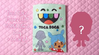 paper diy 🎀 toca boca outfit blind bag  tutorial  asmr  applefrog [upl. by Ibmab]