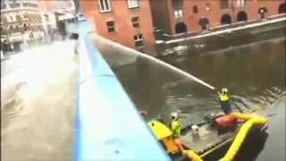 Firefighter Sprays Teens With Fire Hose After Being Pelleted With Snowballs [upl. by Souza44]