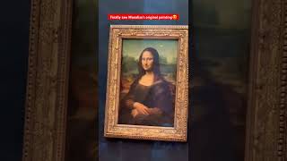 The most famous painting in the world❤️ monalisa louvremuseum paris [upl. by Hortense]