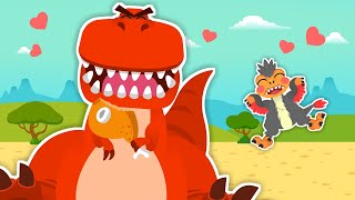 The Opposites Song  Dinosaur  Big vs Small  Dino Nursery Rhymes amp Kids Songs [upl. by Elaina99]