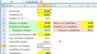 FRM Surplus at risk Pension VaR [upl. by Yann]