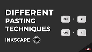 Different Pasting Techniques in Inkscape  Inkscape Short Tutorials [upl. by Mackler422]