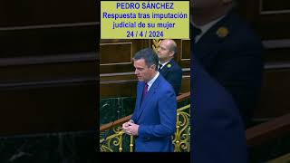 Sánchez responde en el Congreso tras la imputación de su mujer [upl. by Nylynnej]