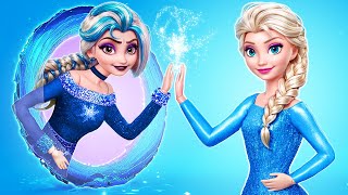 Oh no Elsa 😱 What Happened in Frozen Castle 30 Doll DIYs [upl. by Joelynn]