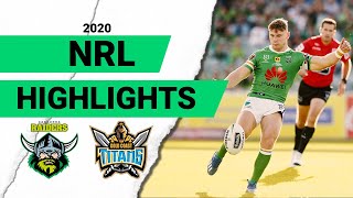 Raiders v Titans Match Highlights  Round 1 NRL 2020  National Rugby League [upl. by Perr]