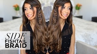 Side Fishtail Braid Hairstyle [upl. by Kavanagh]