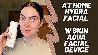 At Home Hydra Facial with W Skin Aqua Facial Device  Full Tutorial [upl. by Ellmyer]