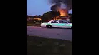 Raw video Fatal Vero Beach travel trailer fire [upl. by Yrkcaz]