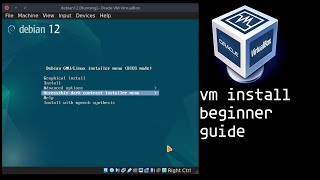 Debian 12 💽 install in 🖥️ Virtualbox Beginner Linux user guide 👨‍💻 [upl. by Aney]