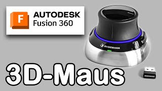 3D Maus für CAD deutsch  3DConnexion Space Mouse Wireless amp Fusion 360 [upl. by Baerl]