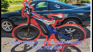 The Best EBike Ever 1500w Aostirmotor S17 ebike  Review [upl. by Shoshana]