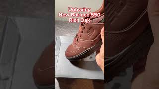 Unboxing New Balance 550 Rich Oak [upl. by Nikolai330]