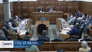 City of Akron Council Meeting  182024 [upl. by Arekat]