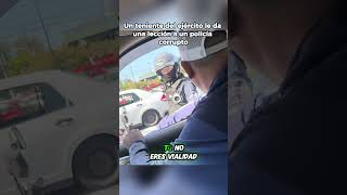 Policía corrupto para un hombre pero no sabía que era un teniente del ejército [upl. by Ojibbob]