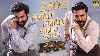 Naatu Naatu Full Video Song Telugu 4K  RRR  NTRRam Charan  MM Keeravaani  SS Rajamouli [upl. by Yajet]