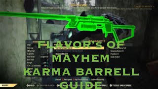 Flavours of Mayhem ‘karma syringe barrel’ ingredients guide for Rose’s Syringer  fallout76 [upl. by Aelram]