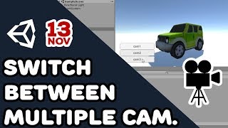 How to switch between cameras in Unity3D [upl. by Hoashis795]