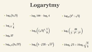 Kurs  matura podstawowa  logarytmy [upl. by Yraccaz906]