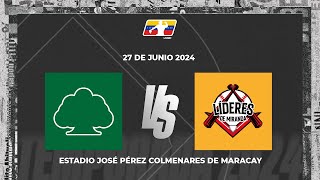 Samanes de Aragua vs Líderes de Miranda  Estadio José Pérez Colmenares  LMBP 270624 [upl. by Gies]