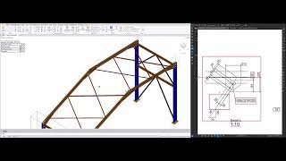 ADVANCE STEEL EP 10 ADDING ROOF BRACING CONNECTIONS [upl. by Trueman64]