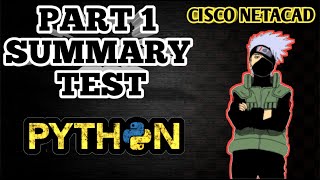 Python Part1 Summary test basics Cisco Answers  100  Free Python answers  Techie killer guru [upl. by Ainessej]