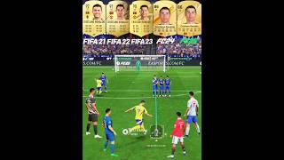 Cristiano Ronaldo Free Kicks Evolution From FIFA 21 To EA FC 25 ronaldo cr7 fc25 freekickgoals [upl. by Wilton]