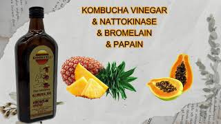 Otet Balsamic Kombucha ampNattokinase ampBromelain ampPapain 500ml [upl. by Anilak358]