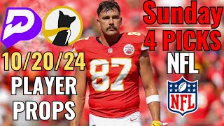 PRIZEPICKS NFL SUNDAY 1020 CORE PLAYER PROPS 4 PICKS [upl. by Hafler578]