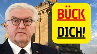 Witzfigur Bundesclown Steinmeier mit ArroganzAnfall und lächerlicher Blamage [upl. by Mirabella]