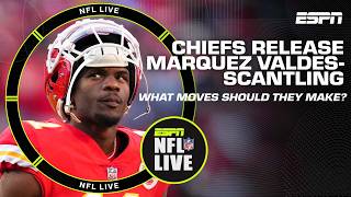 What moves should the Chiefs make after releasing Marquez ValdesScantling  NFL Live [upl. by Dean]