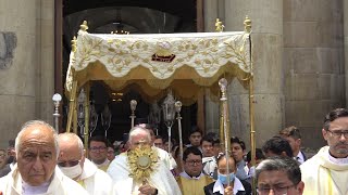 Salida Procesion Corpus Christi Catedral Guatemala Jueves 862023 Diversos Altares [upl. by Chien]