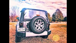 HOW to install Jeep Wrangler Round LED Tail Light Conversion Jeep JK [upl. by Lurline]