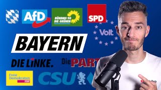 Landtagswahl Bayern Alle Wahlprogramme einfach erklärt AfD Grüne amp Co [upl. by Lahcear]