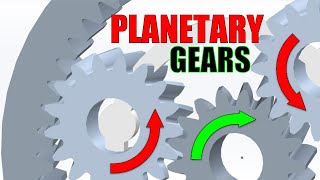 PLANETARY Gears Helical  Animation [upl. by Adnwahs]