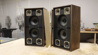 АС ЭЛЕКТРОНИКА Б101 РЕСТАВРАЦИЯ Restoration of old Soviet speakers ELECTRONIKA B101 [upl. by Hannasus]