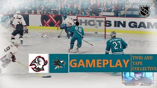 NHL 25  San Jose Sharks Vs Buffalo Sabres  TTC 11042024 [upl. by Vanna]