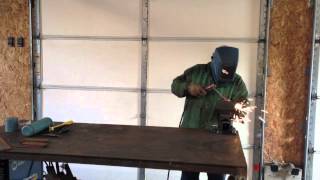 Stick Welding Techniques and Tips 7018 No Weave Fillet Weld [upl. by Novi408]