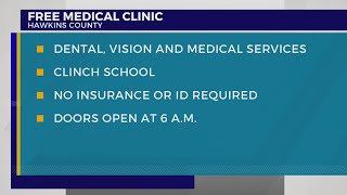 Free dental medical vision clinic coming to Hawkins County [upl. by Dranyar]