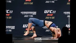 UFC 213 Valentina Shevchenko Open Workout  MMA Fighting [upl. by Germana]