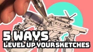 Improve Your Sketching with these FIVE tips ✏️ [upl. by Oad]